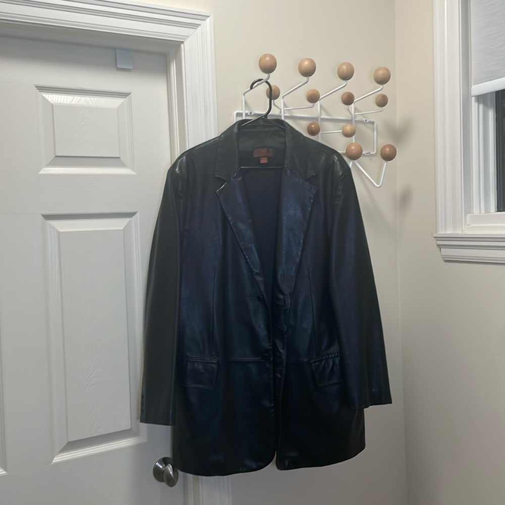 Danier - Classic Leather Blazer - Black - L